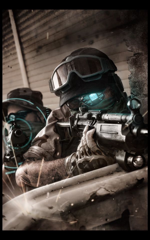 assault rifle,Ghost Recon,military,special forces,1600x2560 px,portrait display