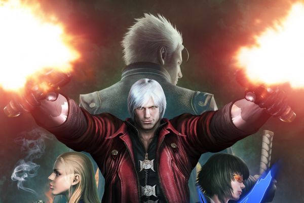 Devil May Cry,Trish,Vergilius,mary,Dante