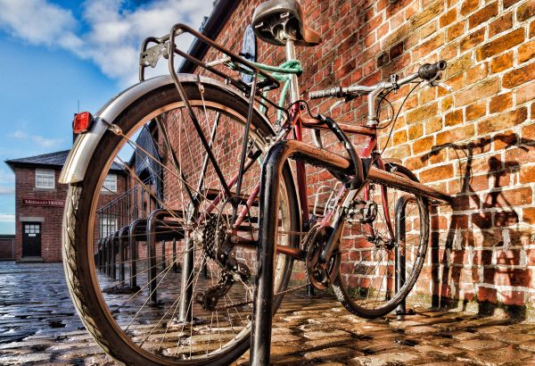 skugga,HDR,cykel,fordon,tegelstenar,cykling