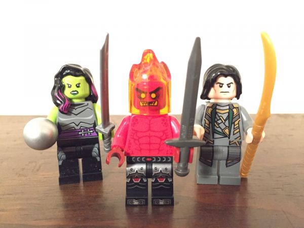 Thor, Sombrio, galáxia, espaço, LEGO, Gamora