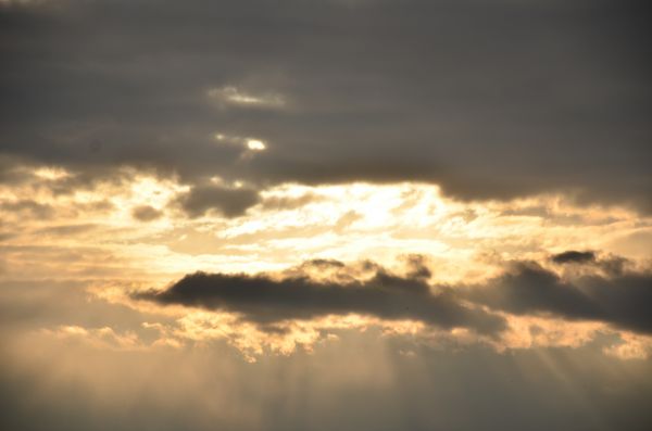 日光,日没,空,雲,日の出,イブニング