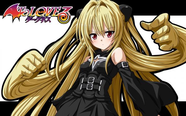 illustration, blond, anime, To Love ru, Golden Darkness, tecknad serie