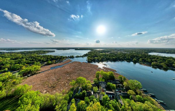 Lake Minnetonka, landschap, dar