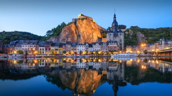 paysage,eau,maison,lumières,Lac,des roches