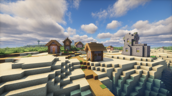 Sea village,Minecraft,dorp