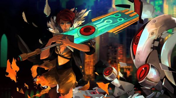 Transistor merah, Transistor, supergiant Game, anime, komik, screenshot