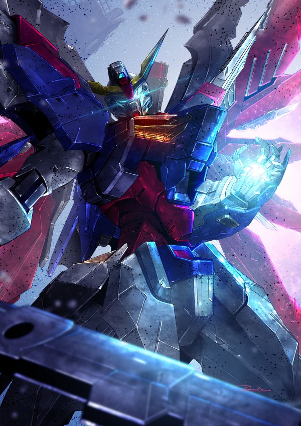 anime,mechs,Gundam,Mobile Suit Gundam SEED Destiny,Super Robot Taisen,Destiny Gundam