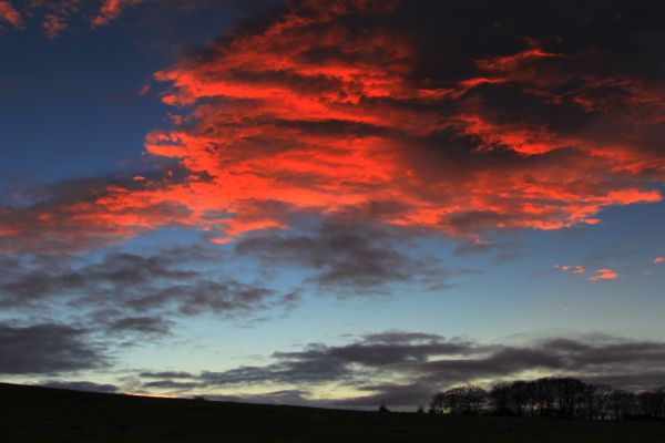 luz de sol,paisaje,puesta de sol,Nubes,rojo,cielo