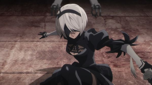 anime,Nier Automata,4k,Anime screenshot,Anime piger,bind for øjnene