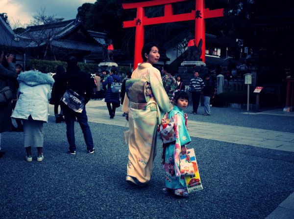 Japonya,sokak,gece,kimono,Kyoto,Giyim