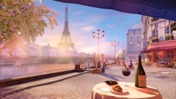 BioShock Infinite,Frankrijk,wijn,croissants,Eiffeltoren