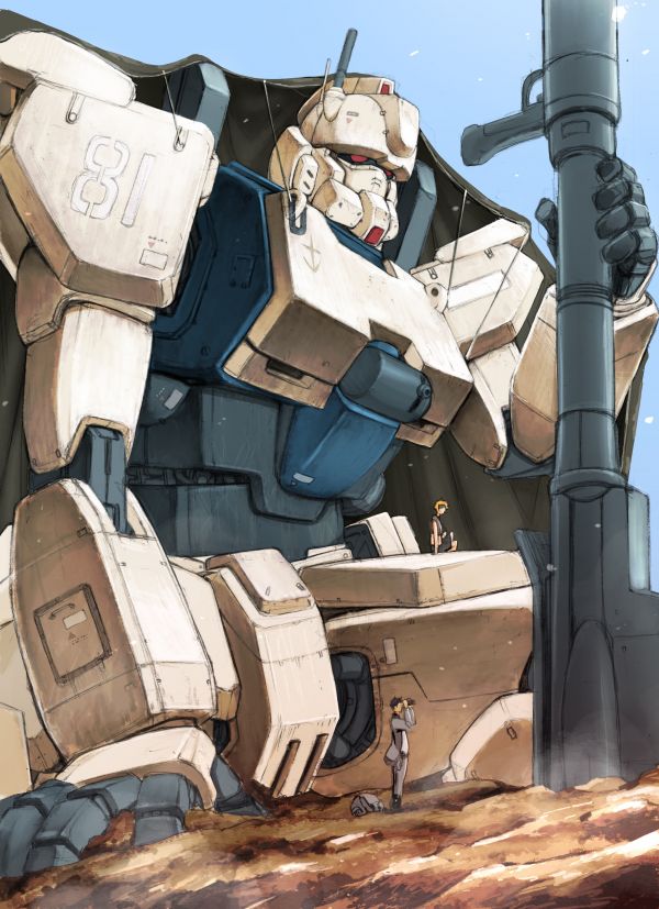 Gundam Ez8,Mobile Suit Gundam La 08a MS team,anime,mech,Super Robot Taisen,Gundam