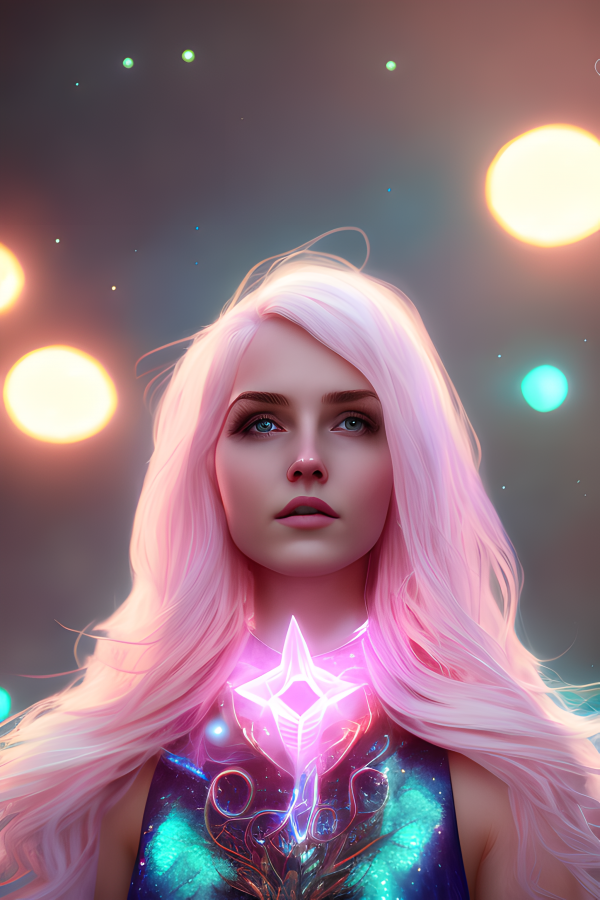 women,ai art,digital art,pink hair,Stable Diffusion