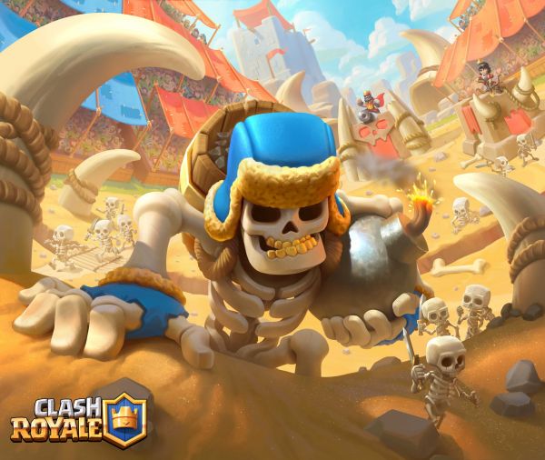 Clash Royale,Video Game Art,skeleton,watermarked