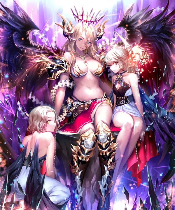 Shingeki no Bahamut,Dark Seraph Queen Shingeki no Bahamut,Shadowverse,Dire Bond Shadowverse