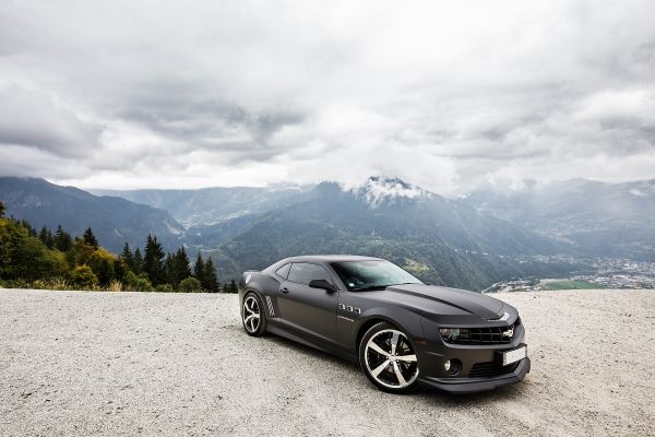 schwarz,Auto,Fahrzeug,Berge,Himmel,Wolken