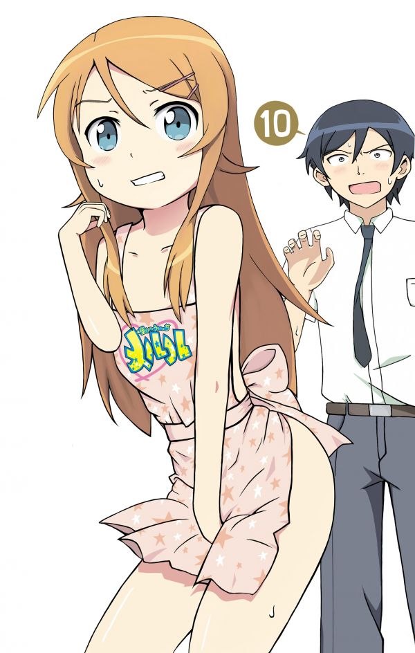 illustration,anime,cartoon,Ore no Imouto ga Konnani Kawaii Wake ga Nai,Kousaka Kirino,mouth