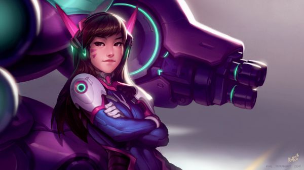 D Va Overwatch,Mecha mädchen,Overwatch,2240x1260 px,Mech