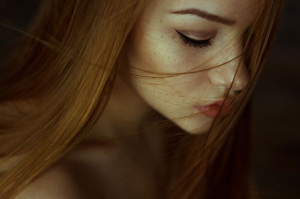 face,women,redhead,model,portrait,depth of field