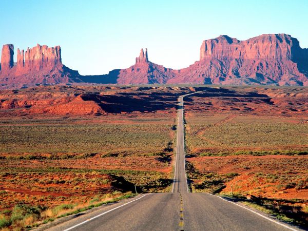 valley,landscape,sunset,road,desert,national park