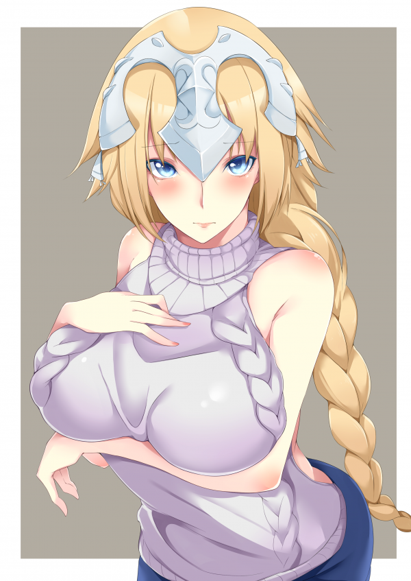 rintojen hold,Fate Grand Tilaa,Virgin Killer villapaita,vaalea,Hallitsija Fate Grand Order,villapaita