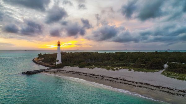 fotografi,pemandangan,langit,mercu suar,laut,awan-awan