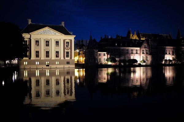 paysage,Paysage urbain,nuit,réflexion,maison,soir