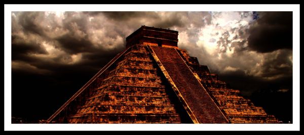 construção,céu,ruína,torre,México,pirâmide