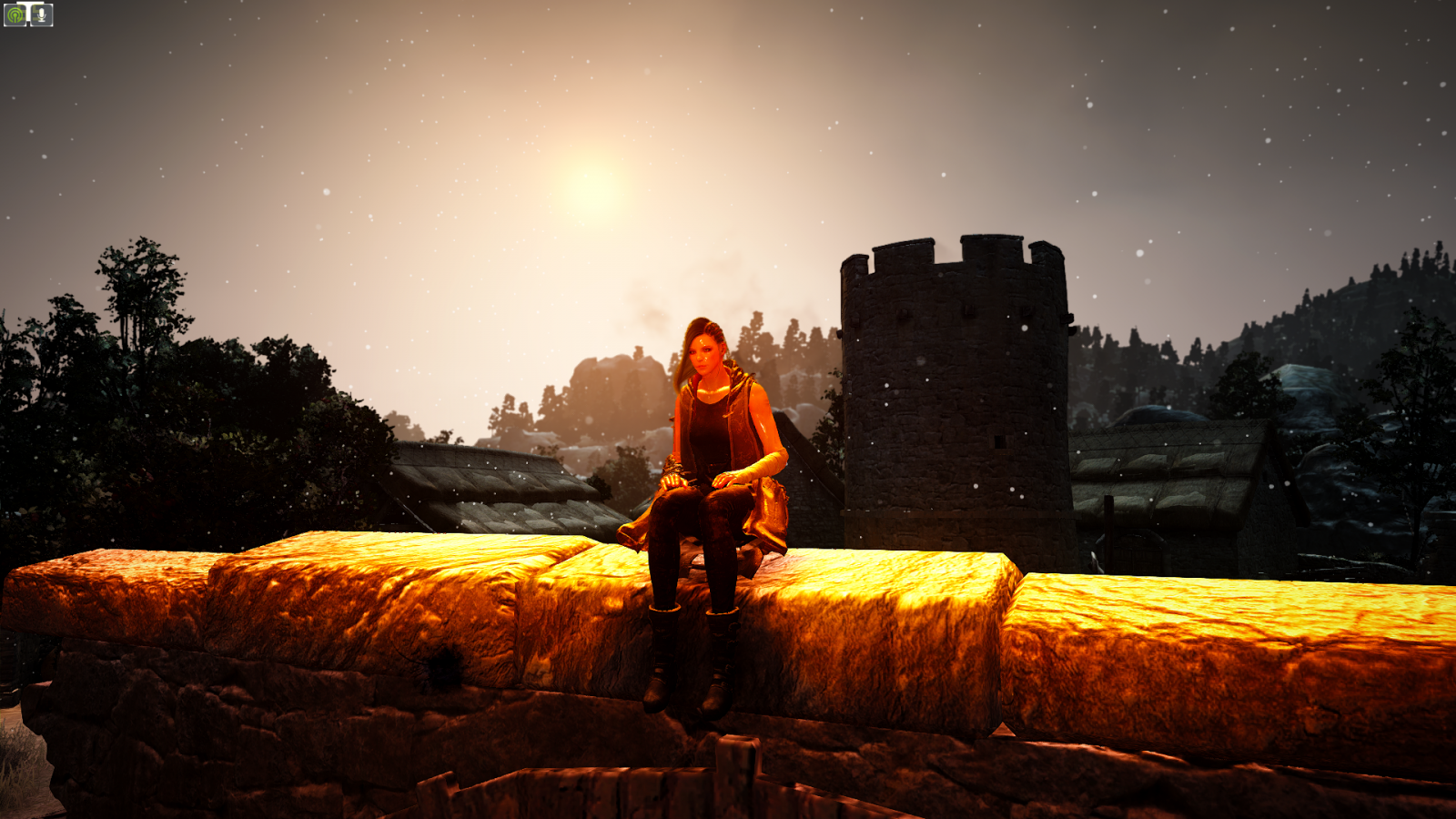 temple, sunlight, sunset, night, Black Desert, evening, morning, dusk, light, darkness, screenshot