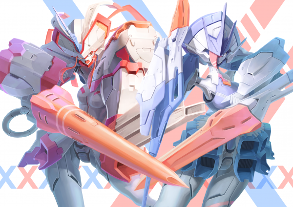 Darling in the FranXX, Mecha mädchen, Delphinium DARLING in the FRANXX, Strelizia DARLING in the FRANXX