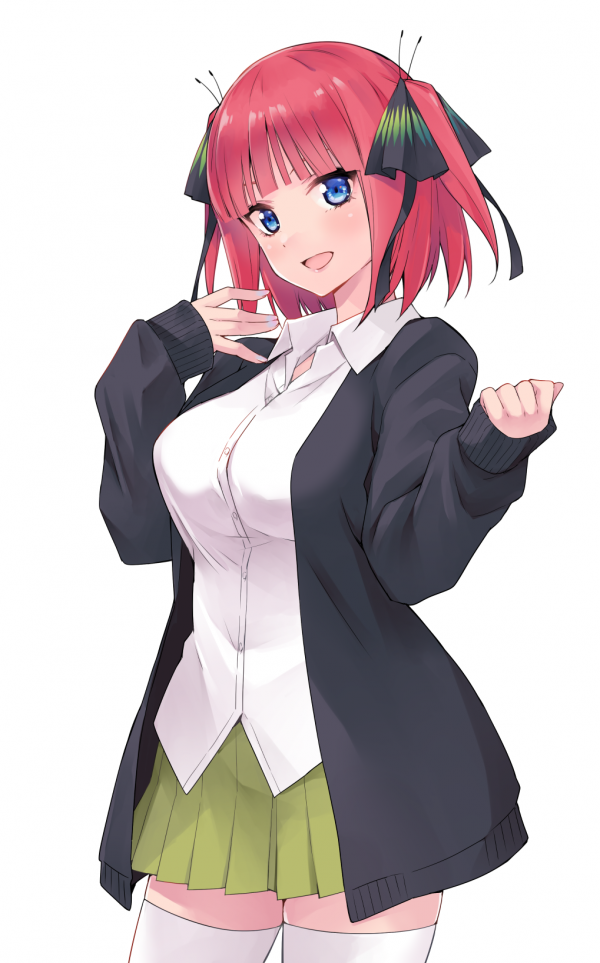 Anime,Anime girls,5 toubun no Hanayome,Nakano Nino,kısa saç,Pembe saç