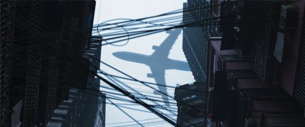 空,建物,電気,高層ビル,超高層ビル,架空送電線