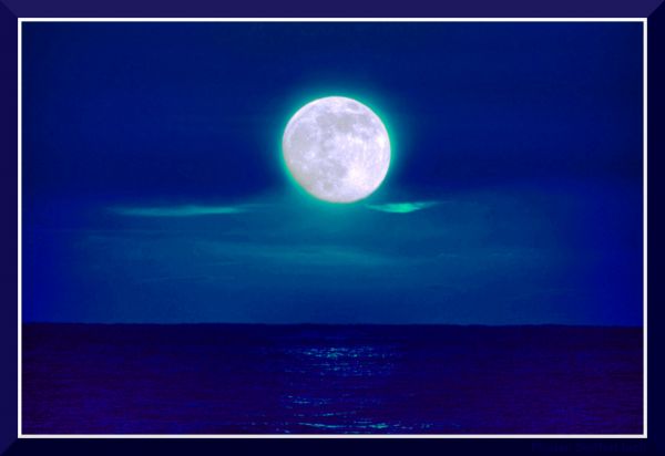 blue,Moon,mond,kanaren,GIMP,canarias