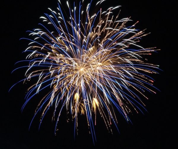 Sombrio,fogos de artifício,noite,céu noturno