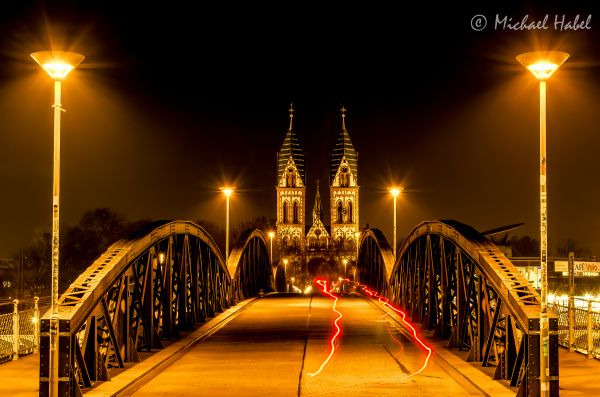 buio, città, strada, paesaggio urbano, notte, strada luce