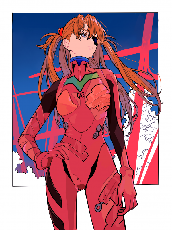 Neon Genesis Evangelion, Takmak, Küçük göğüsler, uzun saç, Anime girls, Twintails