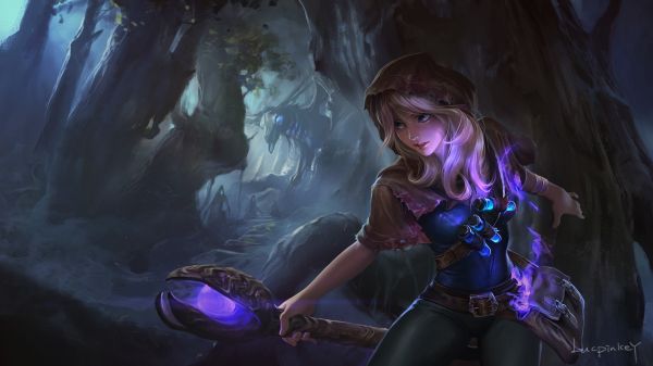 anime, Liga legenda, Lux League of Legends, mitologi, Spelltheif Lux League of Legends, kegelapan