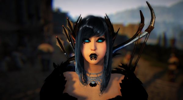 3828x2102 px,Black Desert,black desert online,blue eyes,bow,bow and arrow