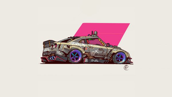 umelecké diela,auto,concept art,pestrý,custom made,Fernando Correa