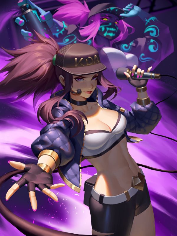 Akali, Akali League of Legends, League of Legends, Video Game Art, Videospel, K DA