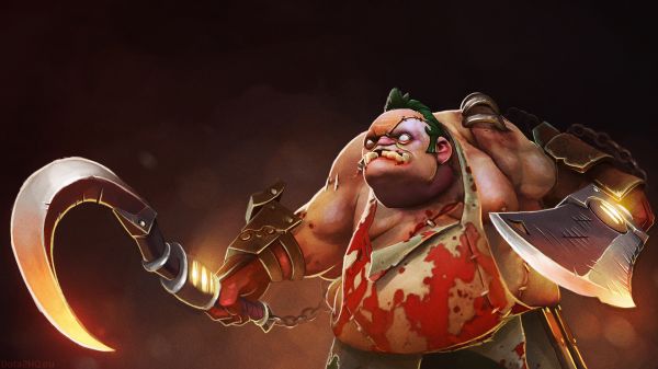 zákazková zbraň,DotA 2,pudge,screenshot,počítač tapeta,vymyslená postava