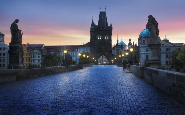 Landschaft,Stadt,Stadtbild,Nacht-,Menschen,Sonnenuntergang