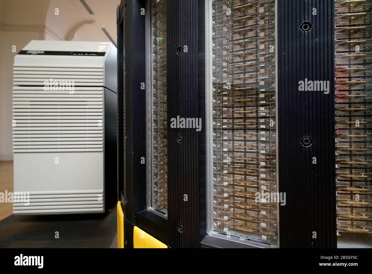 A 1985's Cray-2 Supercomputer display in Musee des Arts et Metiers, Museum of Arts and Crafts.Paris.France Stock Photo