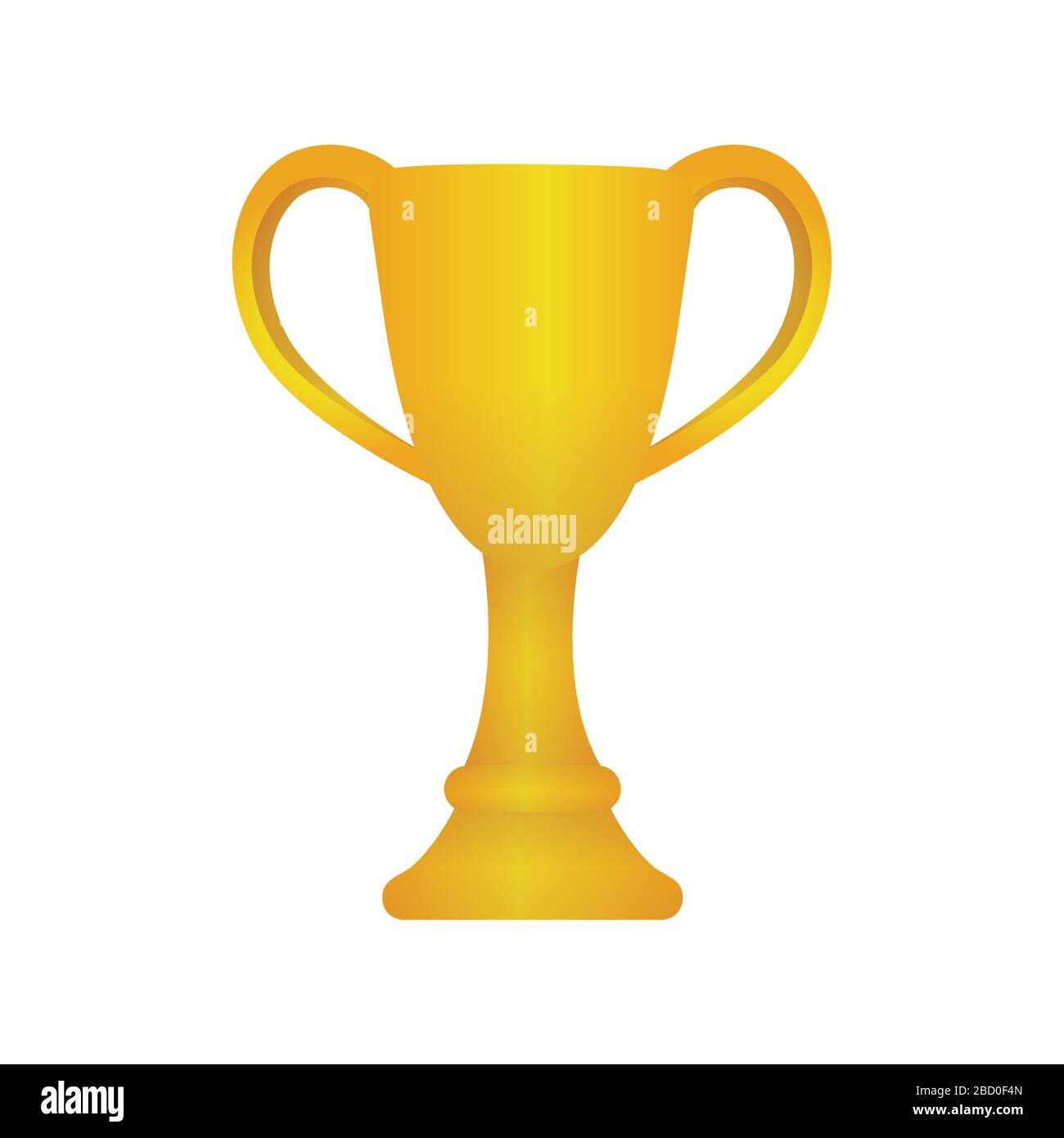 Trophy cup icon illustration. gold ( 1st place ) Stock Vector