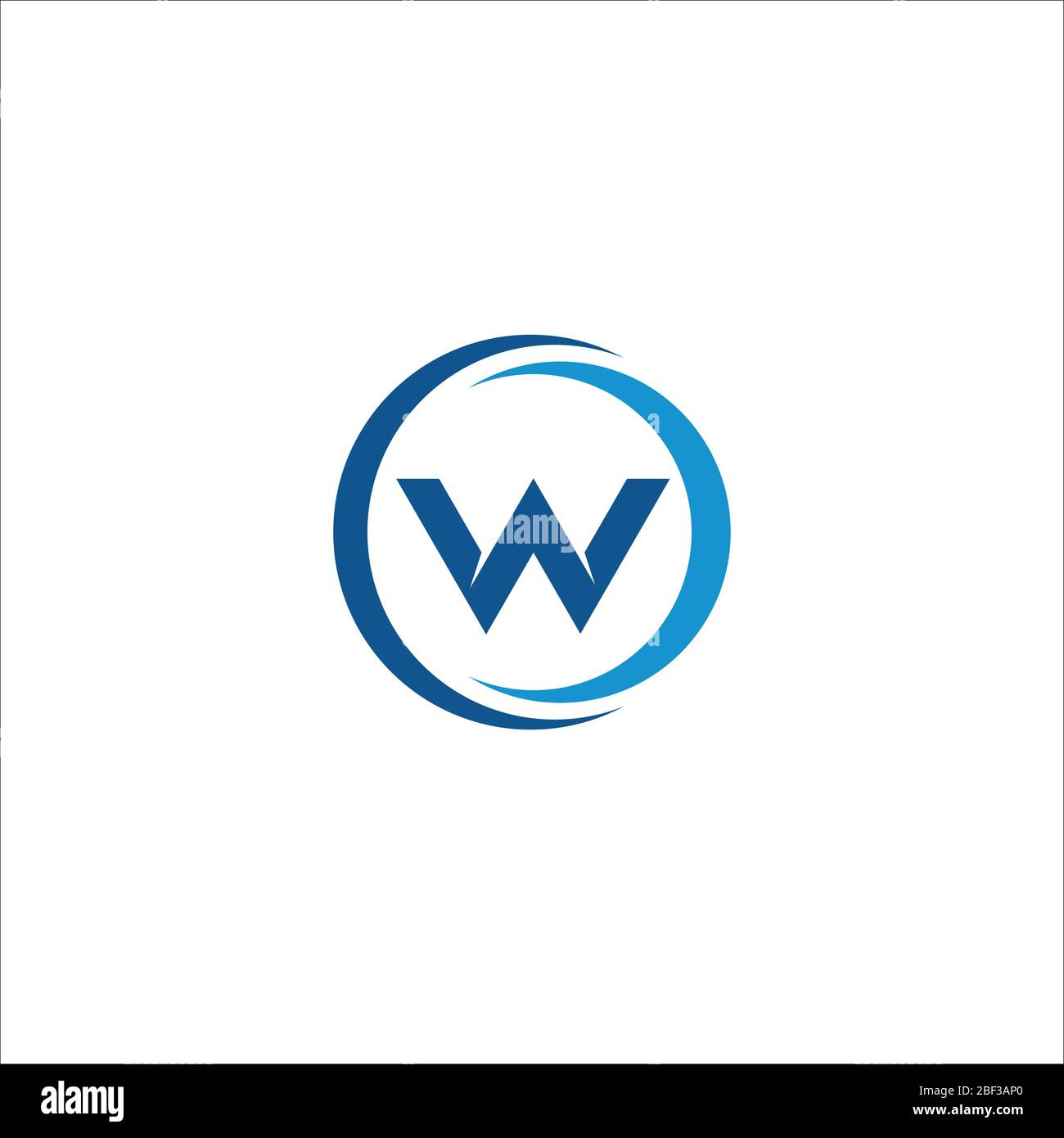 Initial letter w logo vector design template Stock Vector