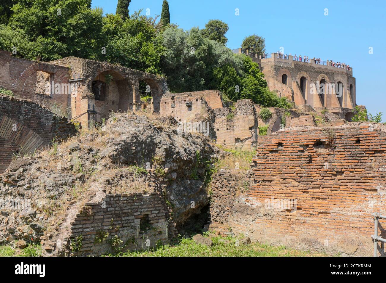 Rome, Lazio, Italy.  Roman ruins near the Colosseum. Stock Photo