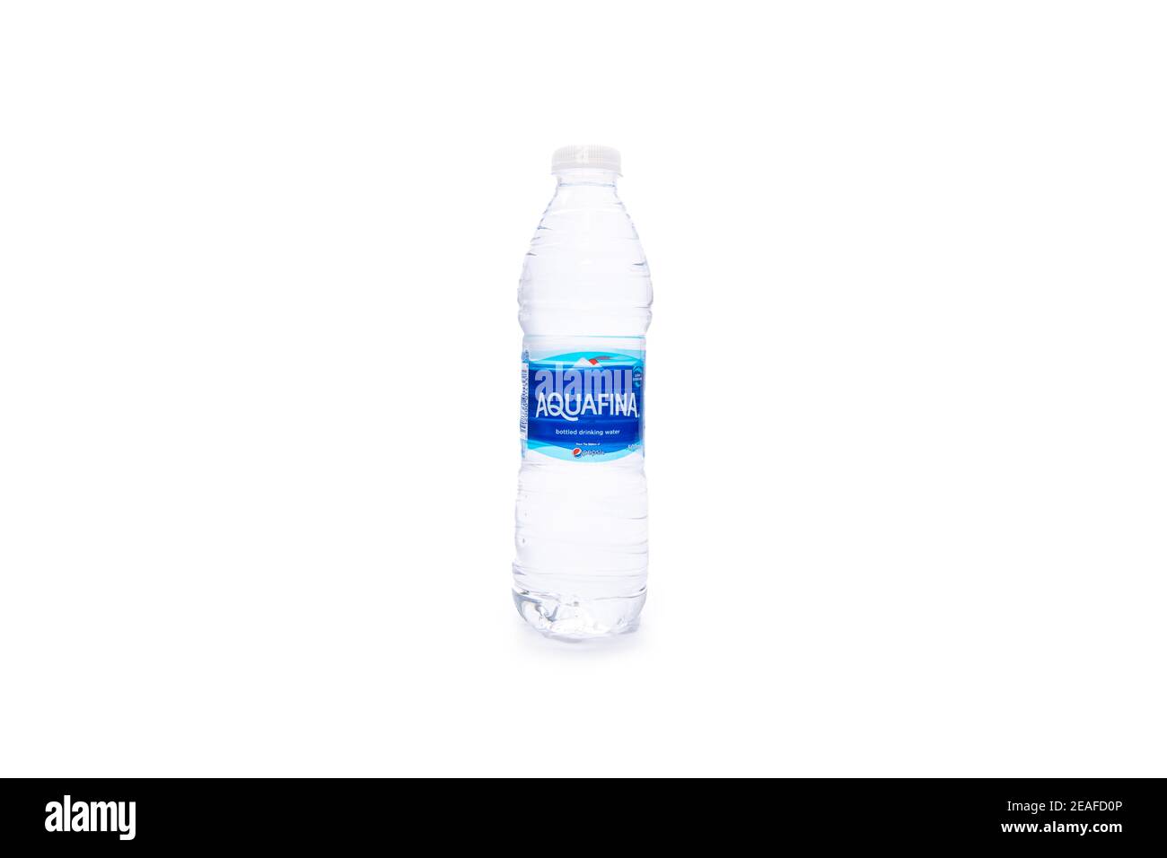 Aquafina 1.5 litre Water Bottle on isolated background Stock Photo