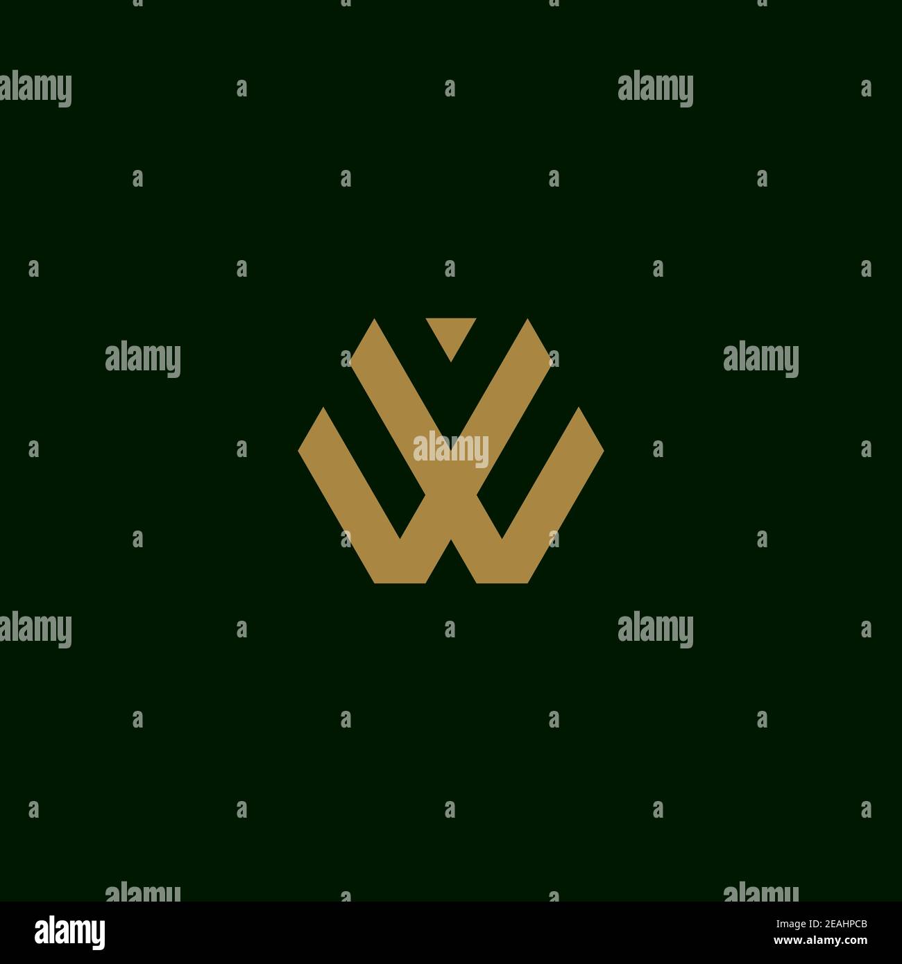 Letter W initial logo design vector template Stock Vector