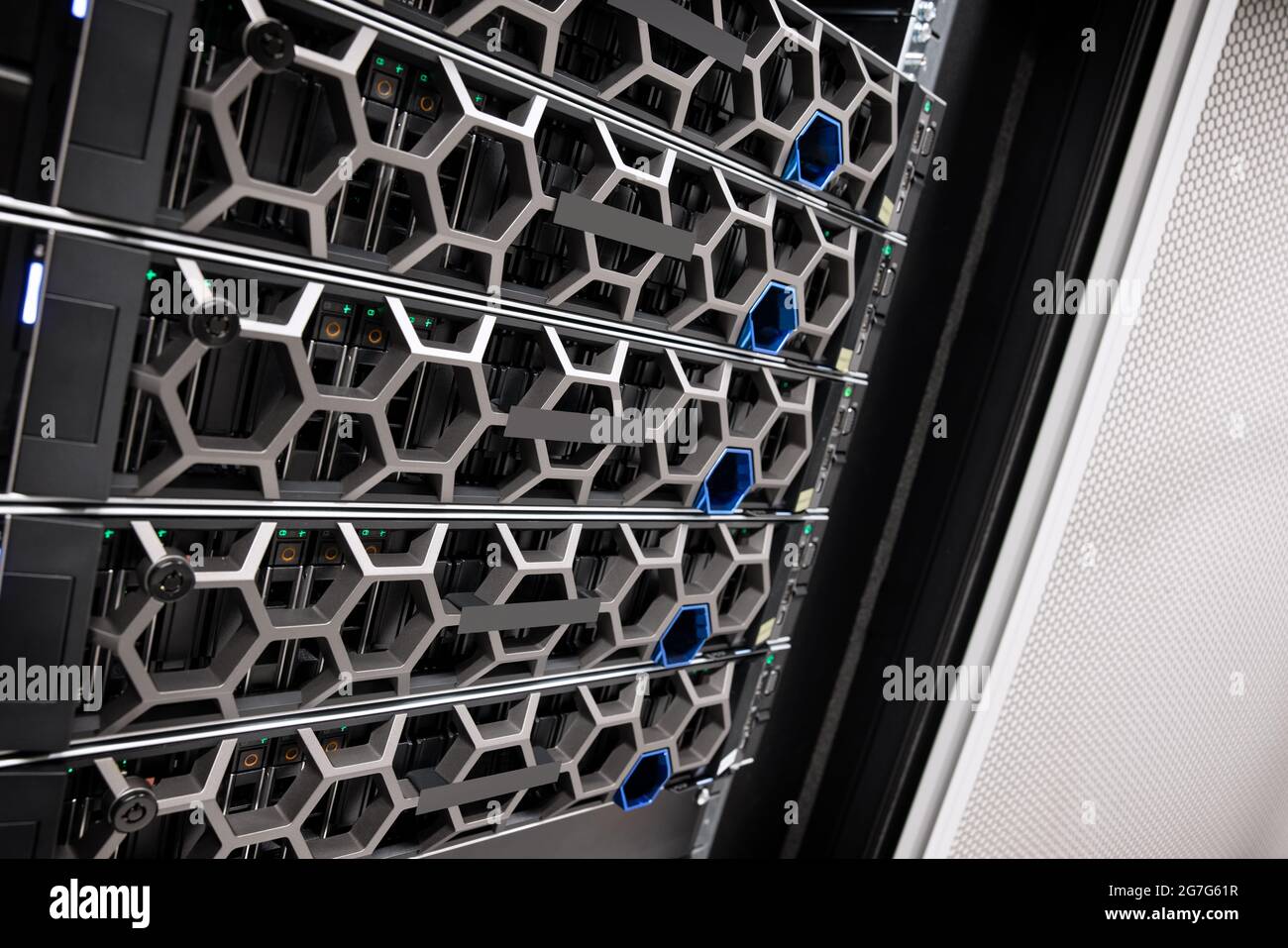 Virtual Hyperconverged Appliance Hosts In Modern Datacenter Stock Photo