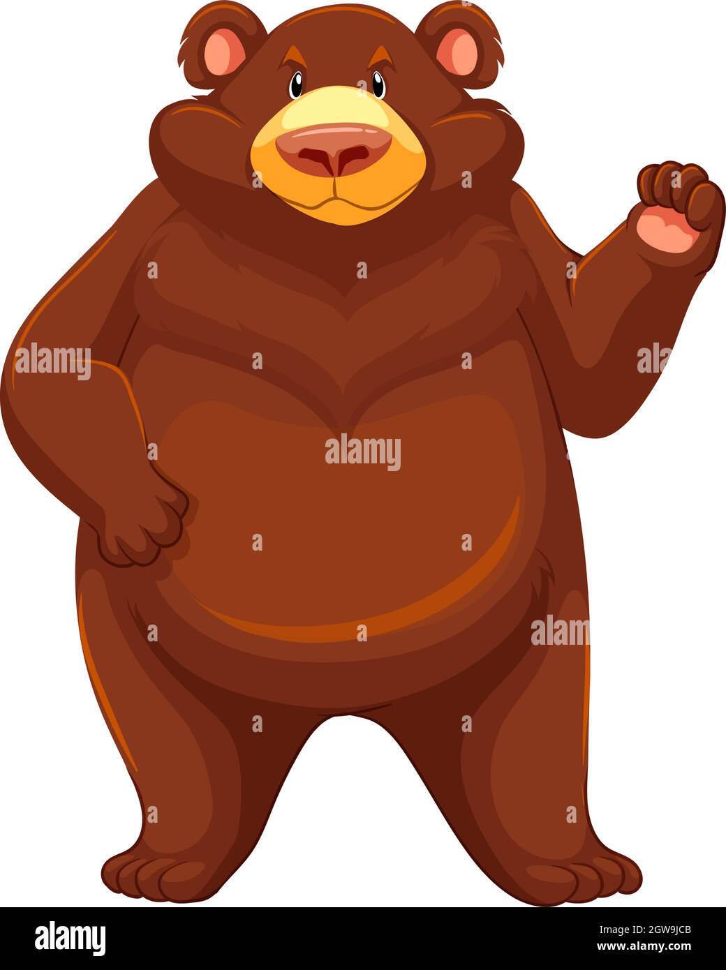 Big brown bear Stock Vector